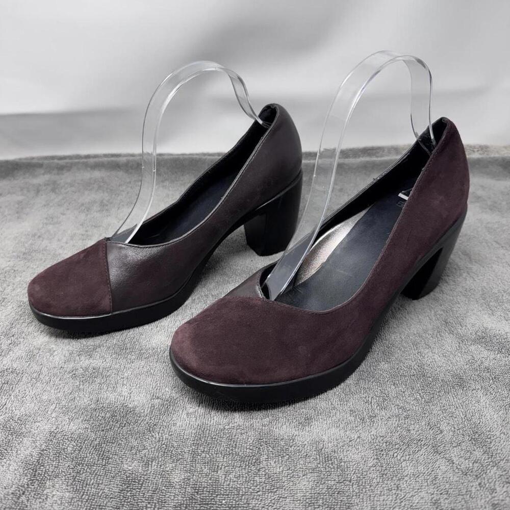 Dansko Women 39 brown suede block heels comfort office travel